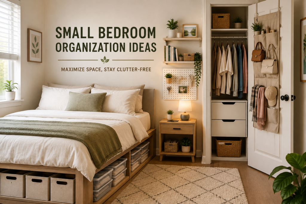 Small bedroom organization ideas to maximize space