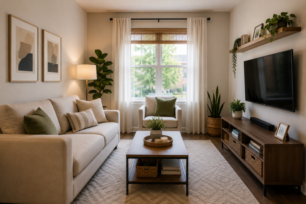 Small living room ideas with space-saving furniture and smart storage