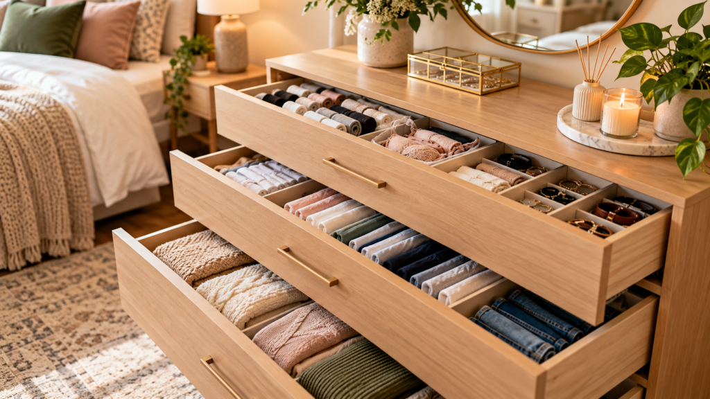 12 Smart Bedroom Dresser Drawer Organization Ideas for Clutter-Free Storage