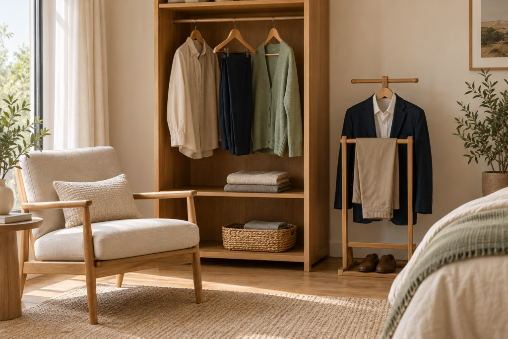 7 Practical Worn Once Clothes Storage Ideas to Clear the Bedroom Chair
